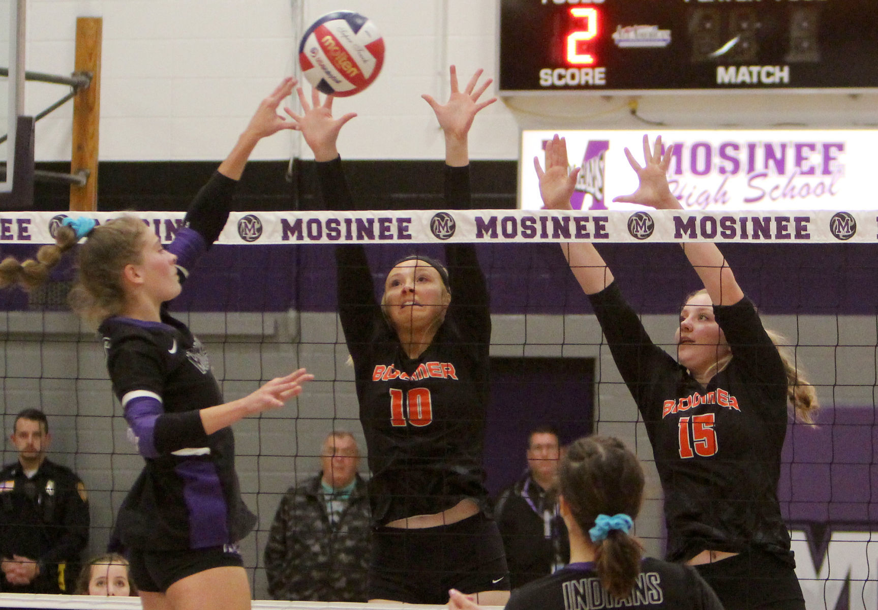 Bloomer volleyball at Mosinee 11-2-19